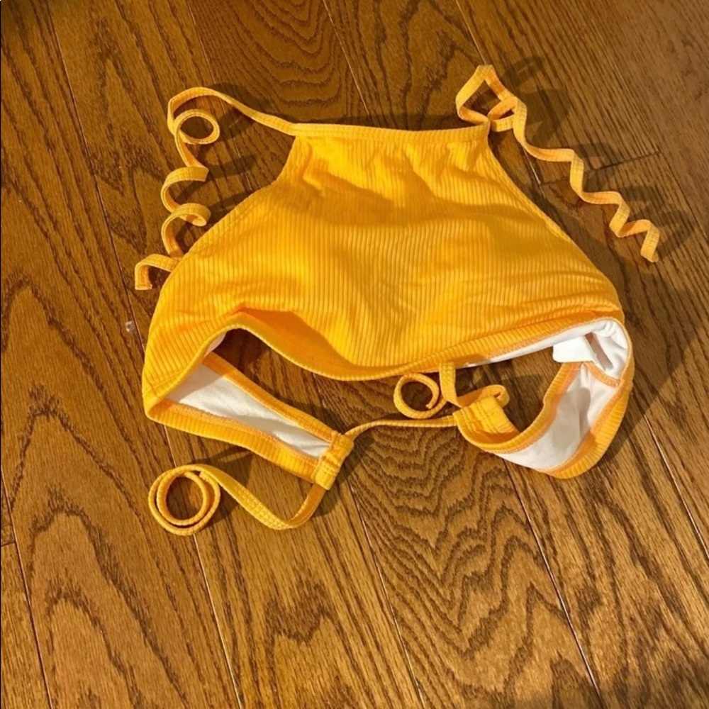 orange bikini top
